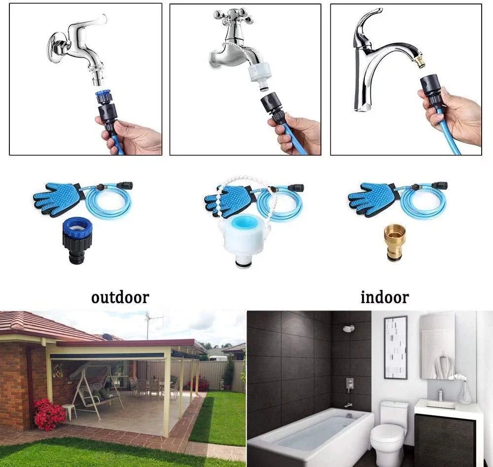 🐾💦 Guante Manguera 3 en 1 para Mascota